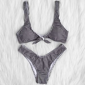 Gingham bikini set